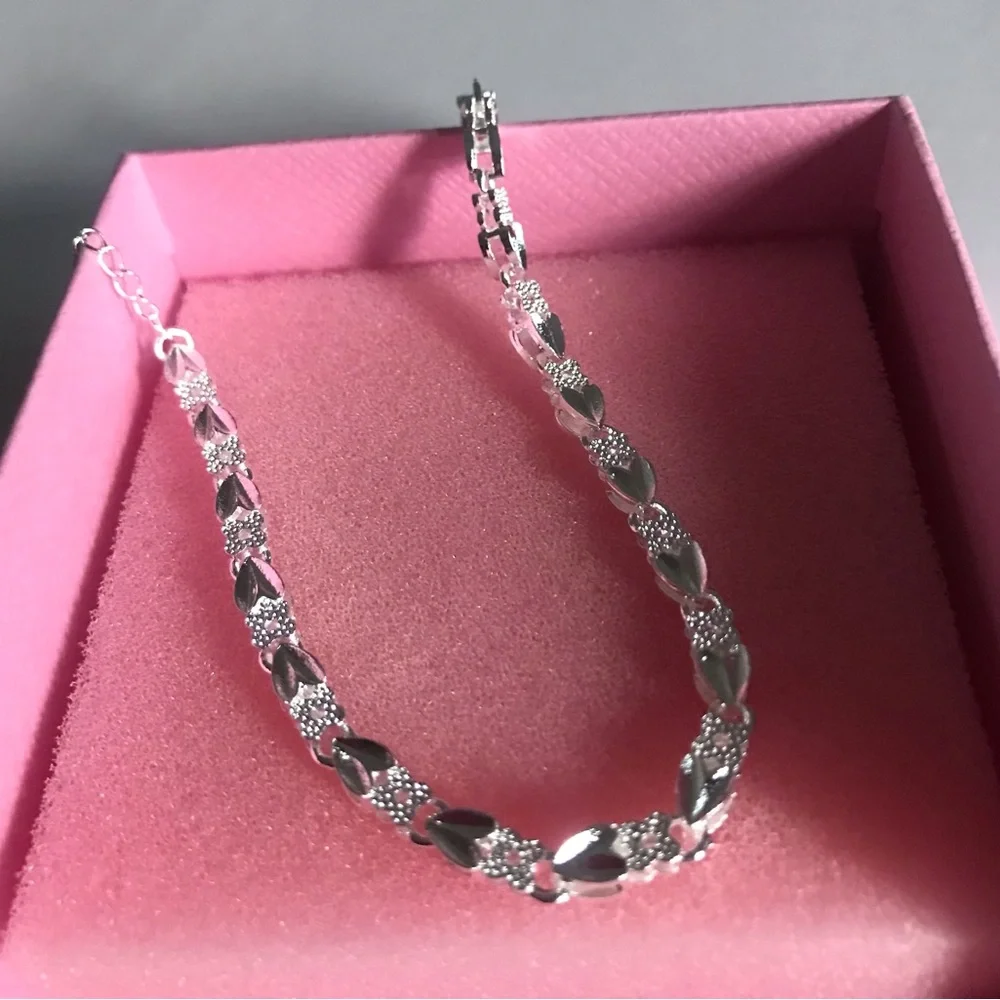 Sterling Silver Linked Bracelet